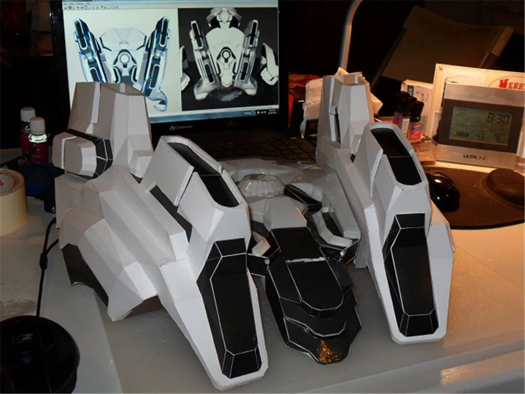 Средний размер 1:1 носимые бумажные Игры Броня бумага модель ручная трехмерная