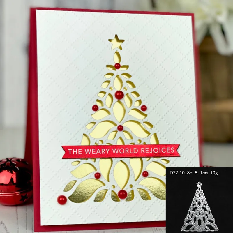 

Новинка 2021 года, металлические Вырубные штампы в виде рождественской елки, сделай сам, скрапбукинг, тиснение, бумага, фоторамка, штампы, реме...