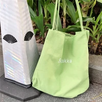 large capacity shoulder shopper bags for women ladies travel casual tote big handbags student girls simple letters canvas bag