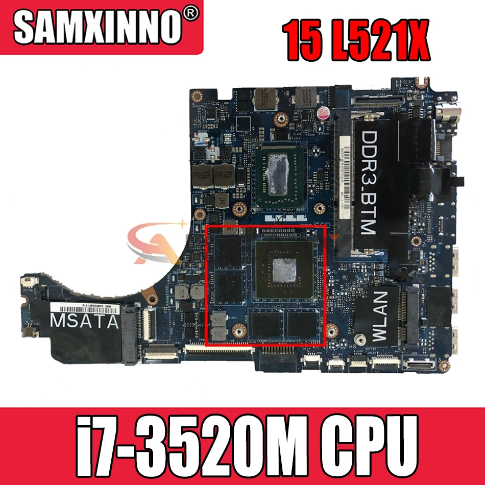 

Материнская плата для ноутбука DELL Latitude XPS 15 L521X, модель i7-3520M 0MTYJT протестирована на 100%