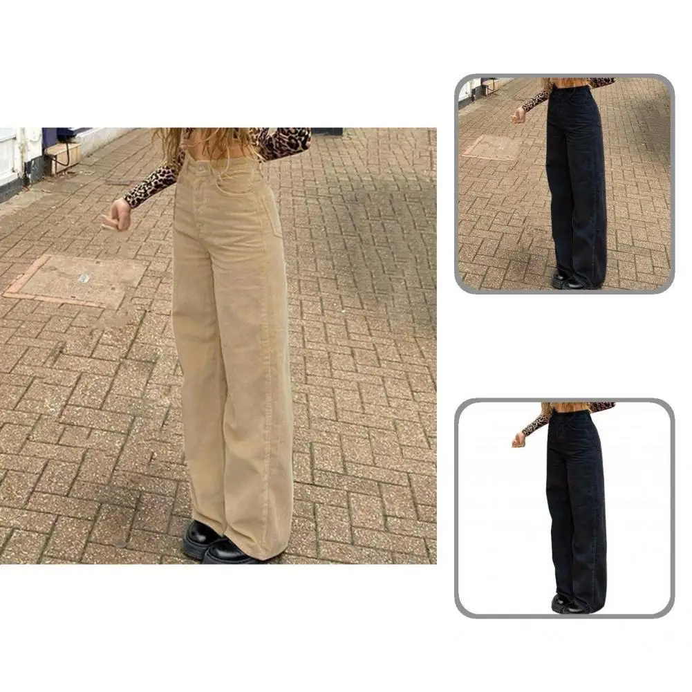 

Повседневные Брюки с карманами, легкие прямые повседневные брюки до щиколотки с широкими штанинами