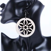 15 paris personalized vintage hot selling wooden earrings hollowing art wood jewelry earring