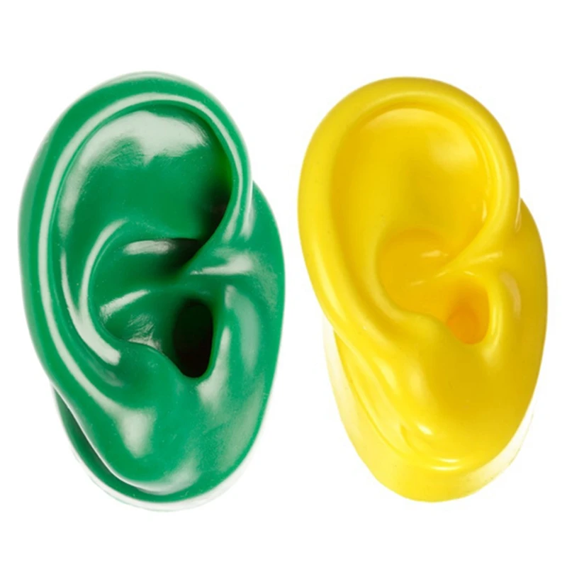 1 пара силиконовых ушей модель мягких для взрослых имитация слухового аппарата