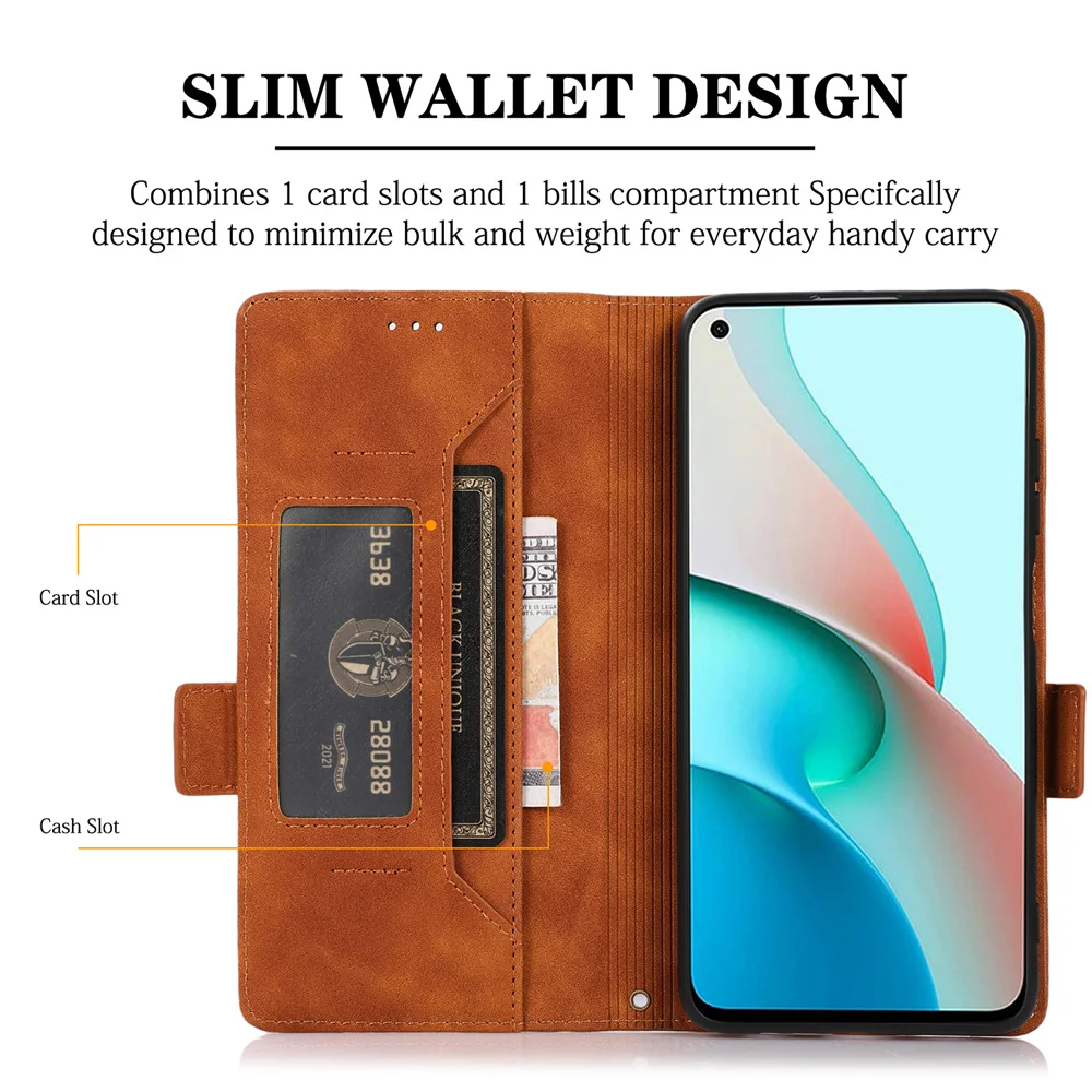 leather flip case for xiaomi poco x3 nfc m3 m4 redmi 9 9a 9c 9t 9power note 11 10 9 s 8 8t pro max card slot wallet phone cover free global shipping