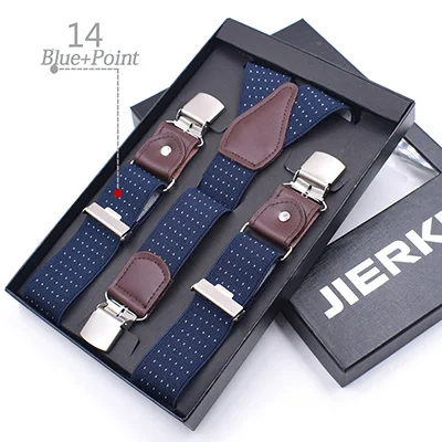 14 Deepeel 1 шт., 3,5*120 см, регулируемая эластичная Подвеска для взрослых, мужские ремни y-образной формы, Эластичные подтяжки, 3 зажима, подтяжки для штанов - Цвет: 14