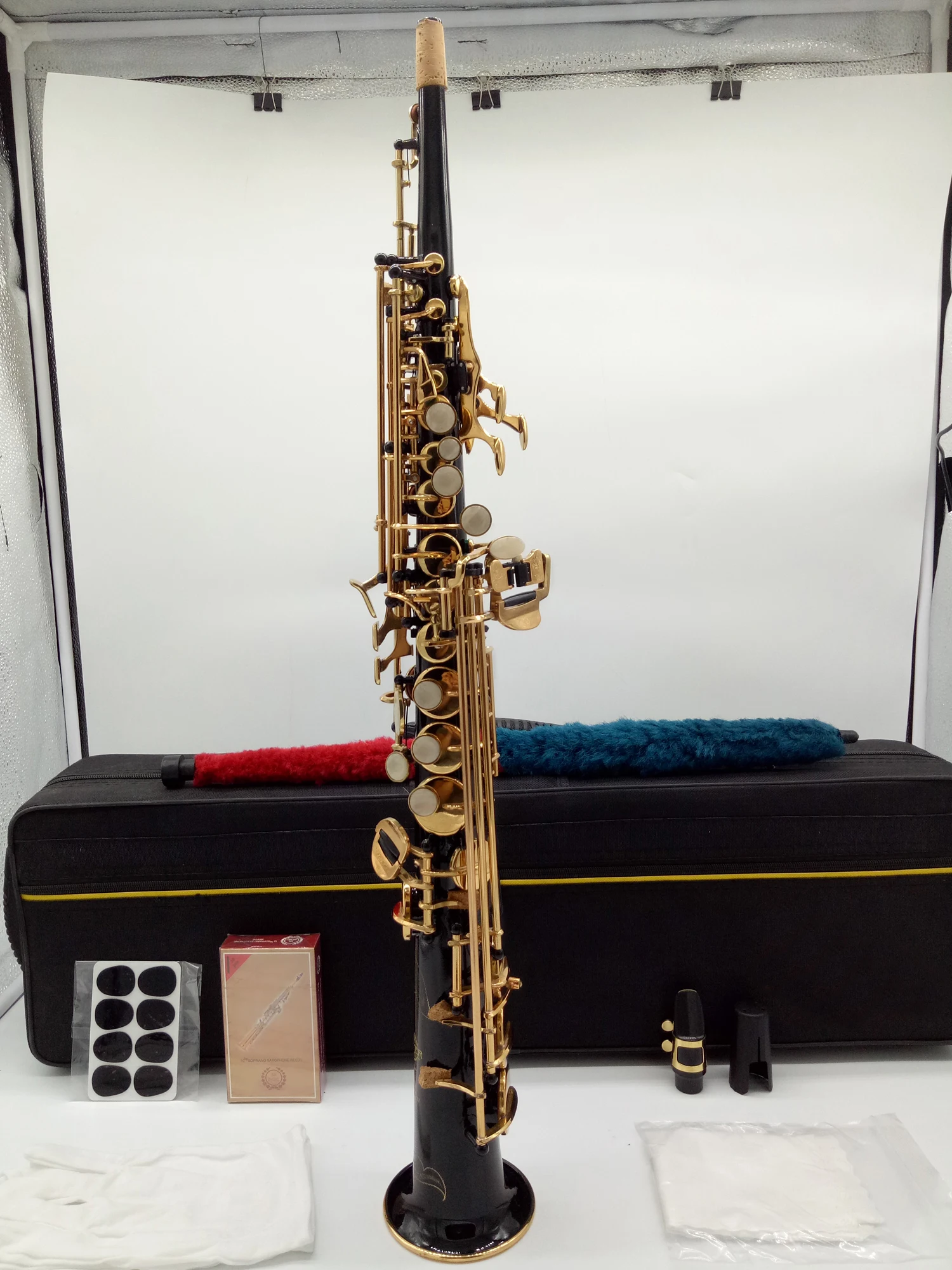 Бренд MFC сопрано саксофон 803 черный лак B-ровное Sax 80III с корпусом мундштук трос шеи