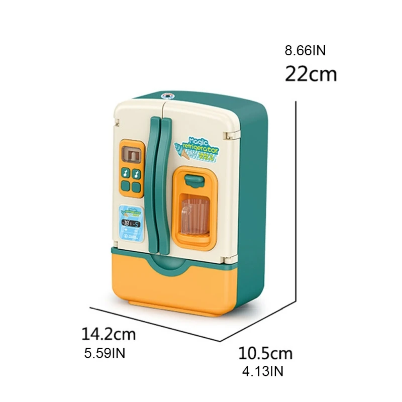 

1Set Simulated Refrigerator with Steam Light Ice-Making Scene Pretend Play Interactive & Educational Household Appliance