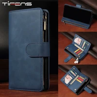 Magnetic Flip Leather Zipper Wallet Case For Samsung Galaxy S22 S21 S20 S10 Note Ultra Plus Lite Phone Cover