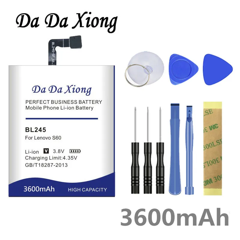 Аккумулятор Da Xiong 3600 мАч BL245 для Lenovo S60 S60T S60W|battery for lenovo|battery forbatteries batteries |