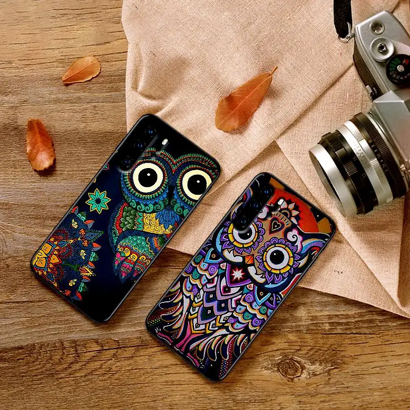 Художественная Сова стоит на дереве в цвете Мягкий силикон для huawei P30 Lite Pro P Smart 2016