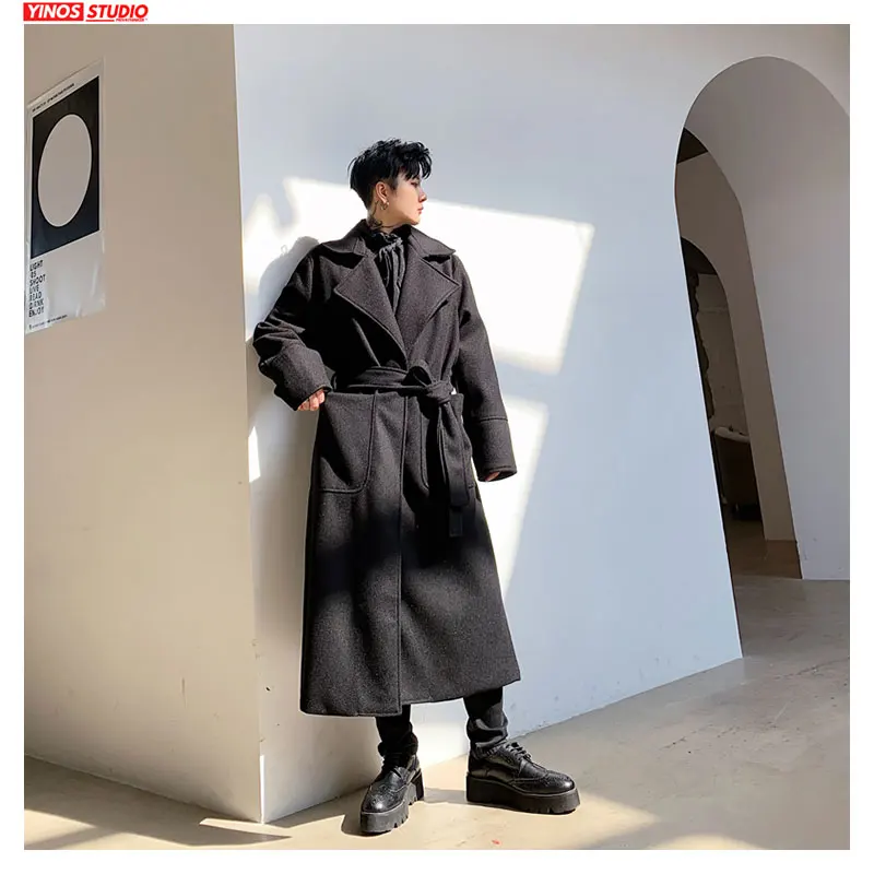 Дропшиппинг 2020 дизайнерское пальто с лацканами Японская уличная одежда длинный