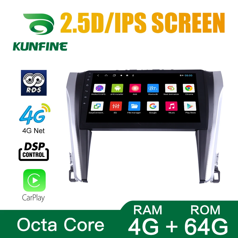

Octa Core 1024*600 Android 10,0 автомобильный DVD GPS навигатор плеер Deckless автомобильный стерео для Toyota Camry 2015-2018 радио головное устройство Wi-Fi