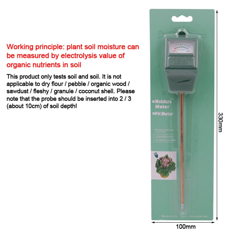 

1Pc Garden Plant Soil Moisture Meter Hydroponics Analyzer Meter Moisture PH Measurement Tool For Indoor Outdoor Garden Plants