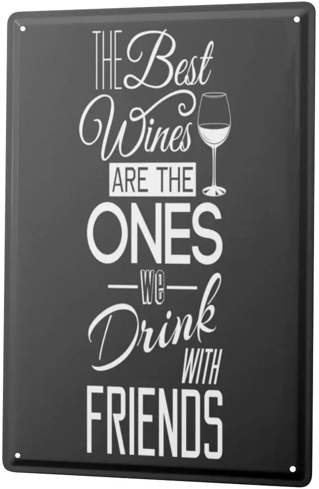 

SINCE 2004 tin Sign Alcohol Retro Wine Friends bar Pub Restaurant