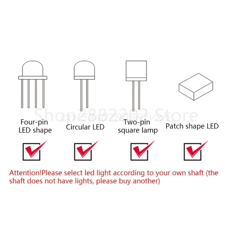 Gateron 3Pin переключатели черный цвета: красный и коричневый синий прозрачный