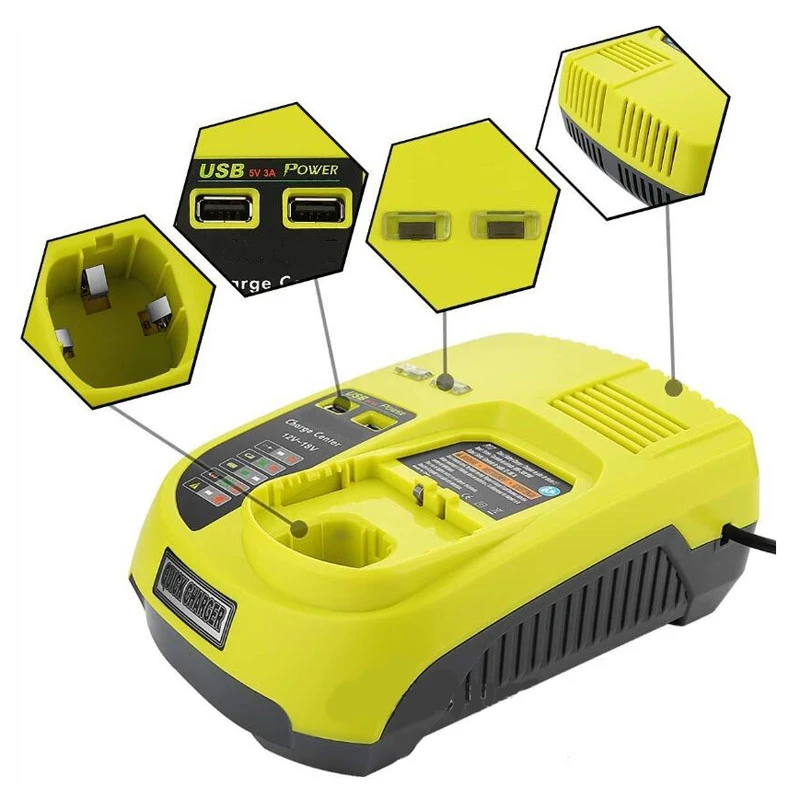 Аксессуары для инструментов P117 NI-CD Ni-MH li-ion зарядное устройство RYOBI 12V 14 4 V 18V ONE + Serise