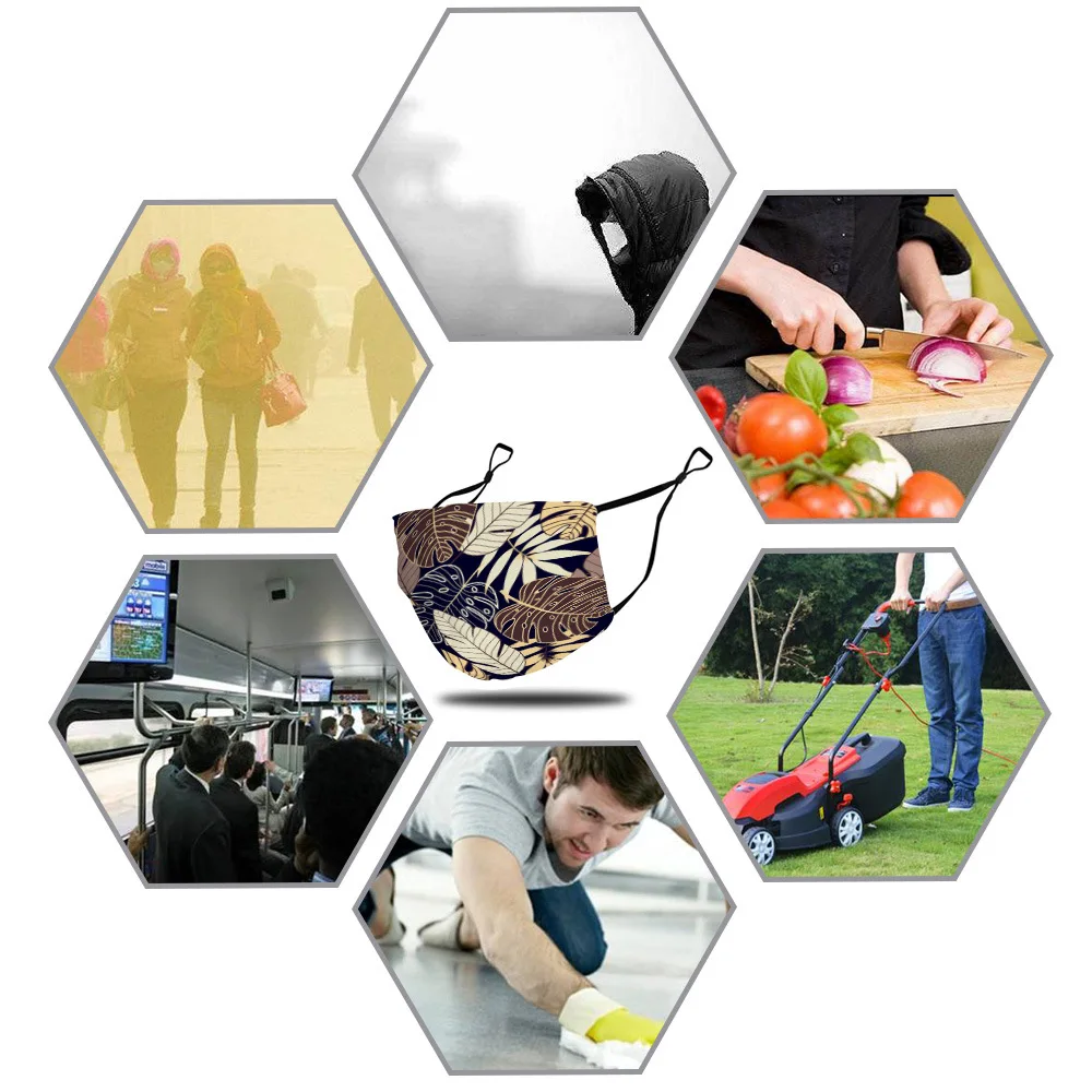 Защитная маска PM2.5 для лица многоразовая теплая хлопковая с углеродными