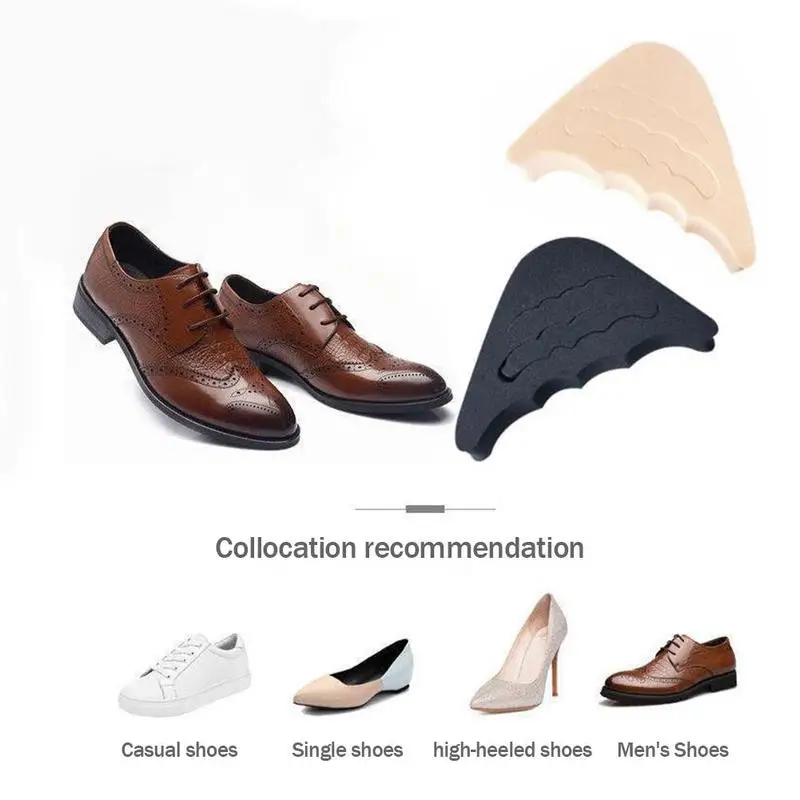 

1 Pair Forefoot Insert Pad For Women High Heels Super Soft Skid Sponge Shoes Cushion Anti-pain Pads