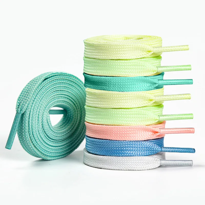 

1 Pair Classic Flat Shoe laces Hollow Braided Shoelaces Off White Luxurious Simple Leisure Sneakers Unisex Shoelace 6 colors