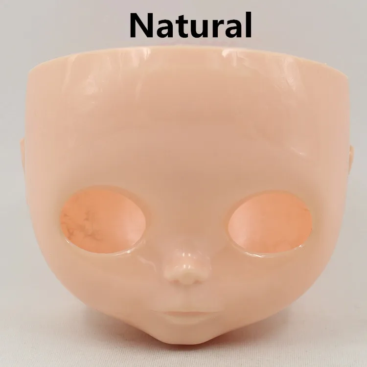 natural Blyth кукла лицевая пластина, включая заднюю пластину и винты, макияж изменение практики, белый натуральный черный Прозрачная Кожа Детская кукла - Цвет: natural