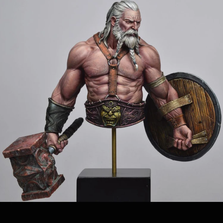 1/12 Смола Bresse сборка brez Hunterhead с топором щит бюст diy игрушки Diy Модель tamiya набор