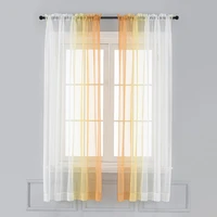 gradient curtain in the living room tulle for bedroom tulle for kitchen light roller blinds on the window soft interior for home