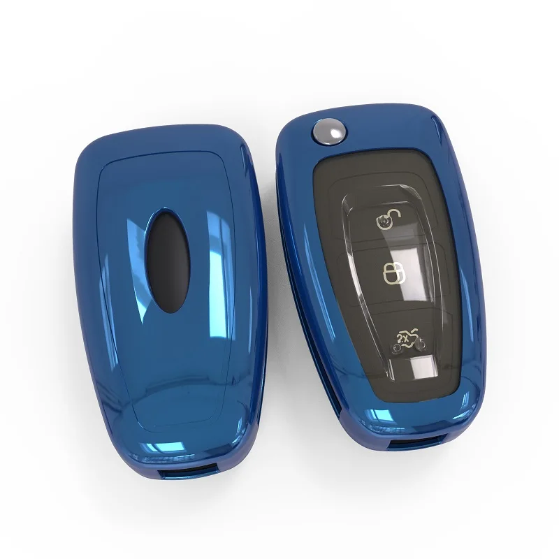 Чехол для автомобильного ключа новый TPU Ford Ranger C Max S Focus Galaxy Mondeo Transit Tourneo заказной