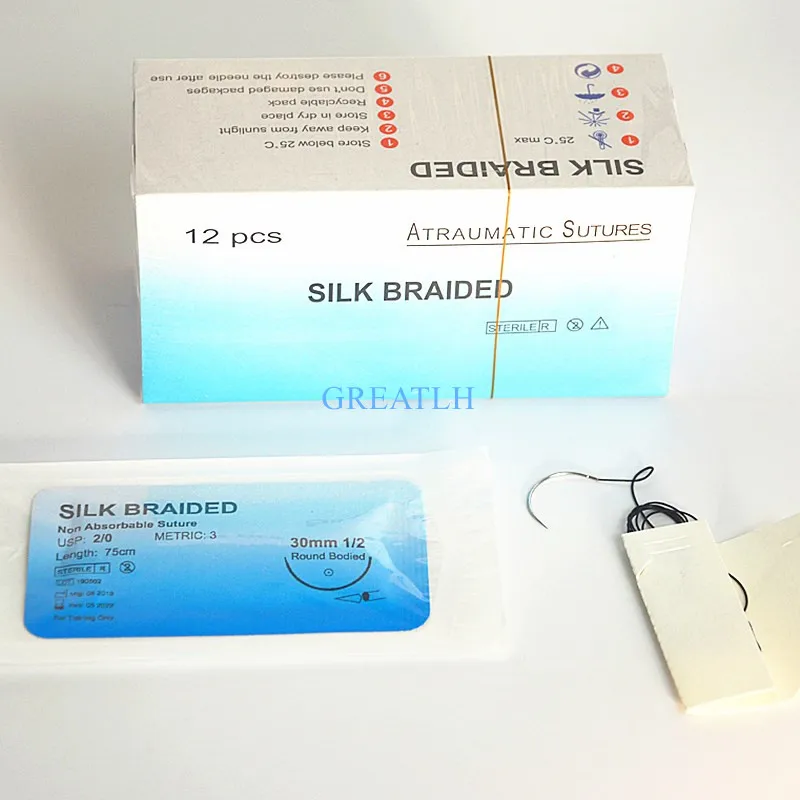 Инструмент для практики наложения швов игла шовная нейлоновая моноволокна не