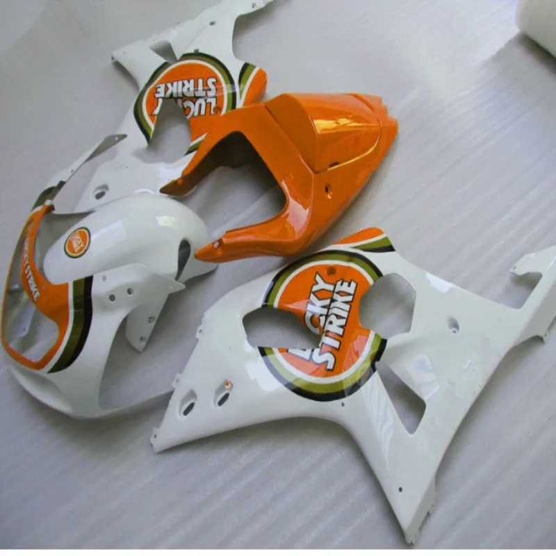 

Full Fairing Kit For Suzuki GSXR1000 K1 K2 2000 2001 2002 GSX-R1000 01 02 Injection Motorcycle Cowlings Lucky Strike White orang