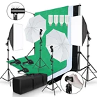 Набор для студийной фотосъемки 2x3 м фоновая рамка с 3 шт. фоном освещение для фотосъемки софтбокс отражающий зонт штатив