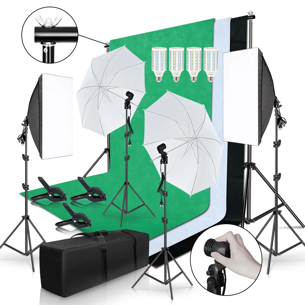 Светильник для фотостудии ing Kit 2x3M фоторамка с 3 шт. светильник фотосъемки