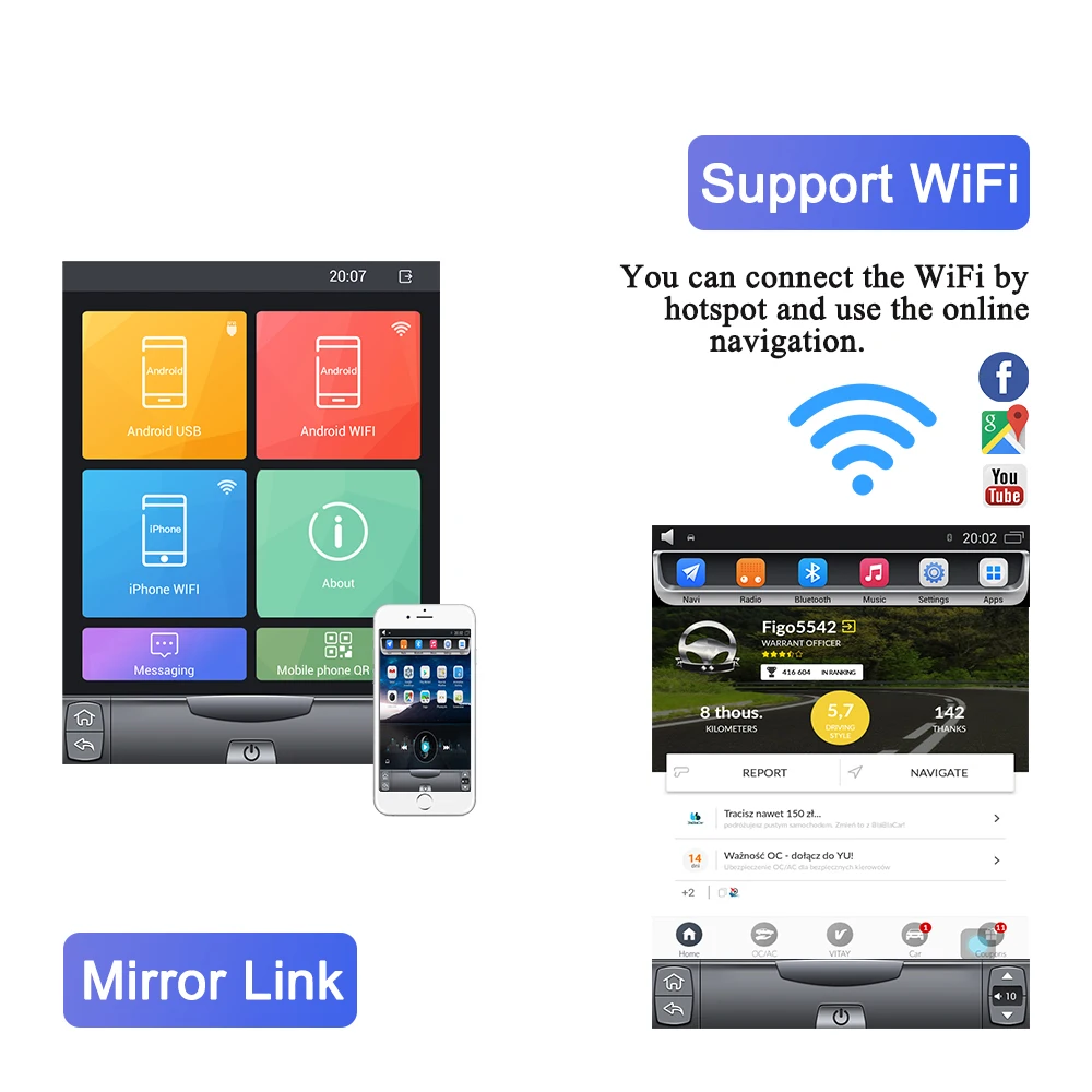 Автомагнитола 2 din на Android 9 1 с сенсорным экраном дюймов мультимедийный плеер для
