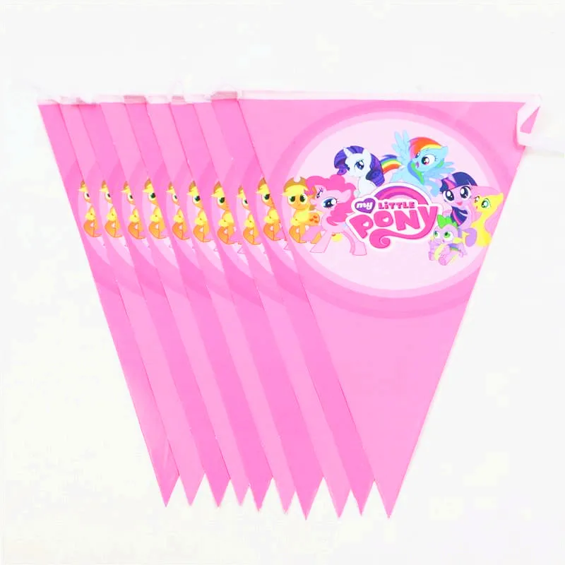 106 шт./лот My Little Pony бумажные Детские принадлежности для вечеринки в честь Дня рождения, свадьбы, украшения для детского душа, одноразовые чашки, наборы тарелок