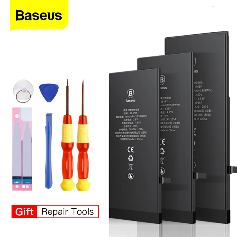 

Baseus Battery For iPhone 6 6s 6 s 7 8 Plus Original High Capacity Bateria Replacement Batterie For iPhone X Xs Max Xr 7P 8P