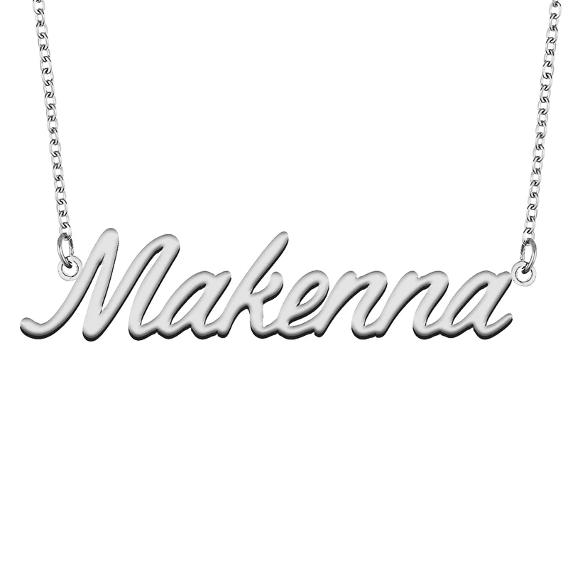 Makenna Custom Name Necklace Customized Pendant Choker Personalized Jewelry Gift for Women Girls Friend Christmas Present