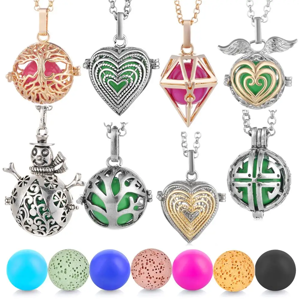 Медальон шар Harmony с открытой клеткой ожерелье подвеской для ангела вызывающего