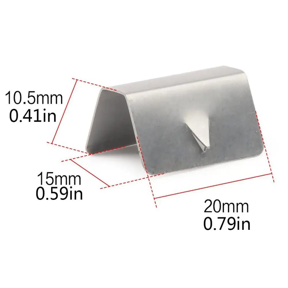 

Automotive Universal Conversion Accessories Windshield Deflector Channel Metal Retaining Clips For HEKO G3
