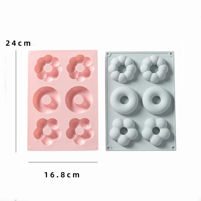 Silicone Pumpkin Donuts Pan Non-stick Doughnut Molds Kitchen Baking Tray for Soap Pudding Puff Cake K1646 K | Дом и сад