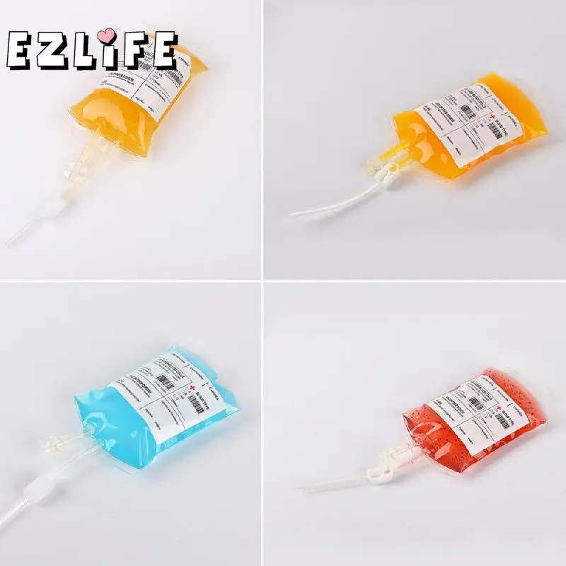 

Halloween Clear Food Grade PVC Reusable Vampire Blood Bag Energy Supplies RYC5755 Halloween Decoration Drink Bag Party Prop Y3J8