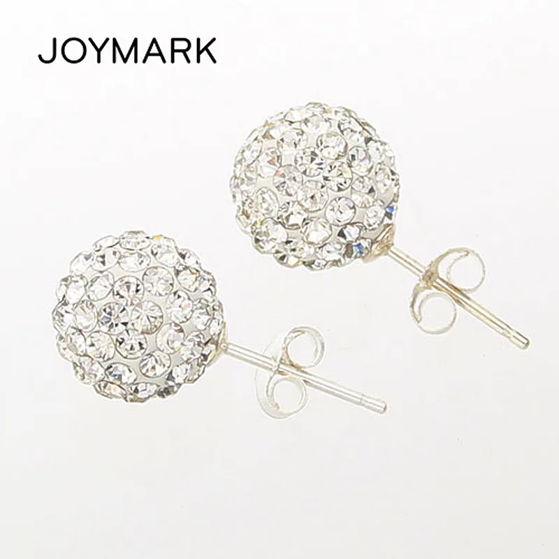Серьги пусеты SSCE8mmA серьги шарики из серебра 925 пробы 8 мм|earrings brass|earrings pinksilver gemstone