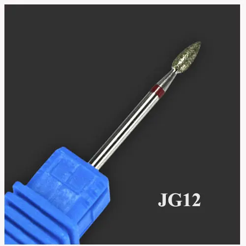 JG12 Корундовое сверло для ногтей, алмазная фреза, сверло для электрической машины, пилочки для маникюра, гель для удаления, аксессуары для ногтей, инструмент JG01-17-1 - Цвет: JG12