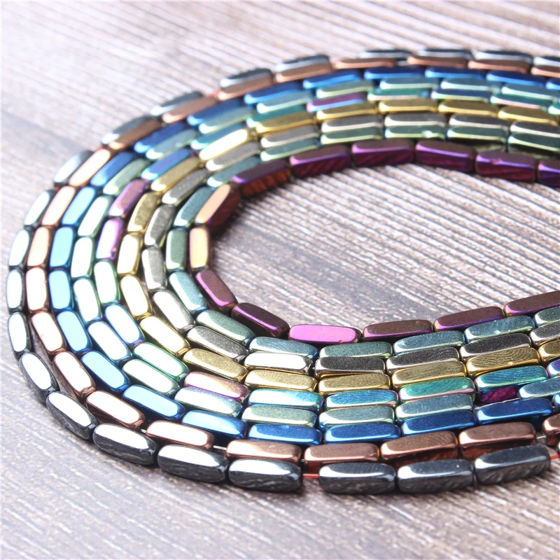 New Product Natural Gem Hematite Square Round Beads 3x9mm DIY Bangle Necklace Series | Украшения и аксессуары