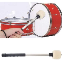 1pc bass drum mallet felt head percussion mallets timpani sticks with stainless steel handlewhite