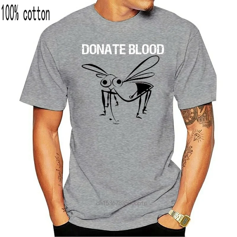 

2019 модная мужская футболка, футболка с изображением москитов, подарков крови, 100% хлопок