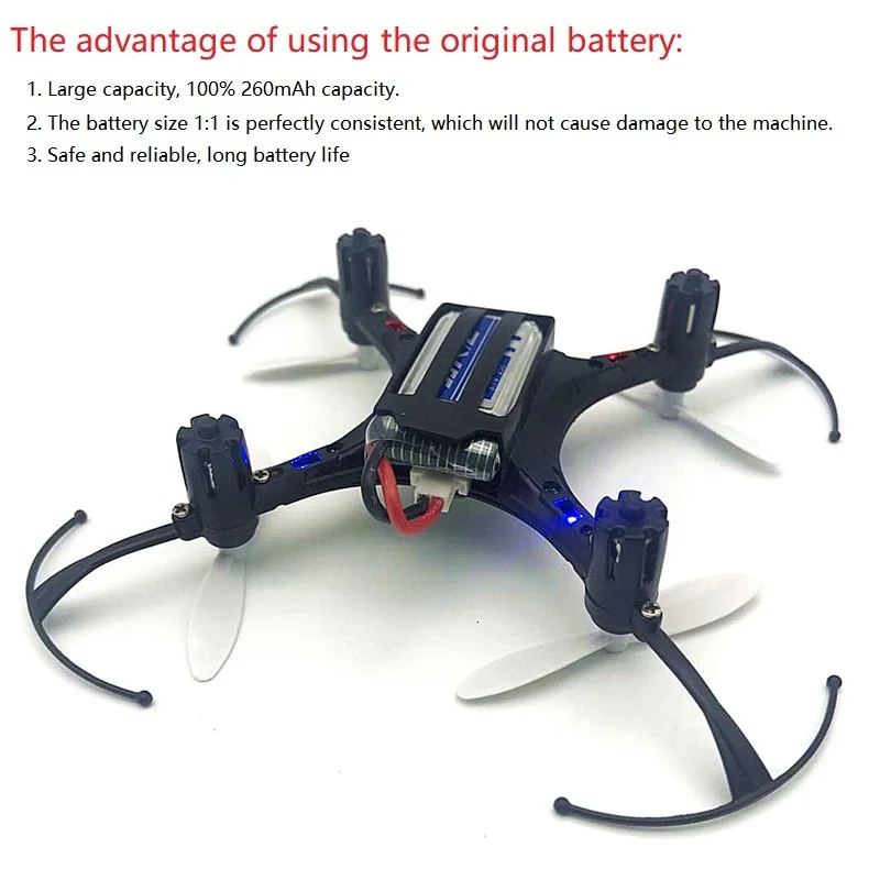 JJRC H36 Оригинальная батарея 3 7 V 260mAh для E010 E011 E012 E013 Дрон Furibee F36 RC Quadcopter Запчасти v Lipo