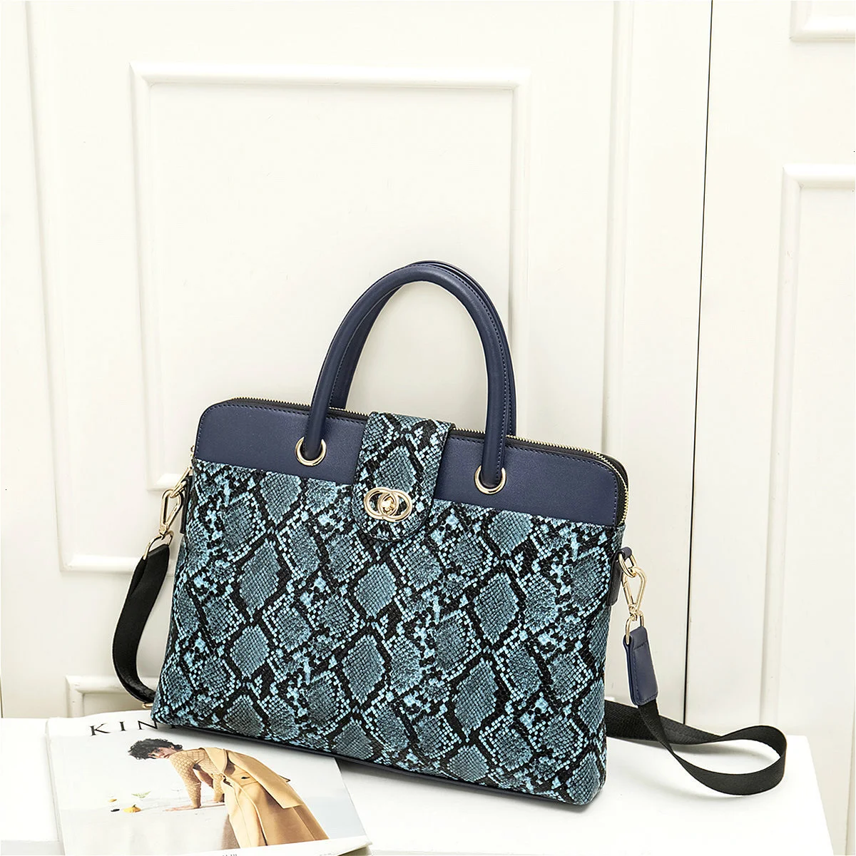 2022 fashion womens leather briefcases women laptop briefcase work office bag ladies crossbody bags for woman business handbags free global shipping