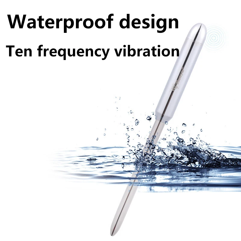 10 Частота уретры вибратор катетер Пенис плагин металлическая уретральная пробка