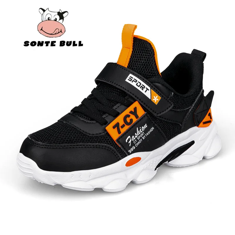 Повседневные модные детские кроссовки легкая Нескользящая мягкая детская обувь