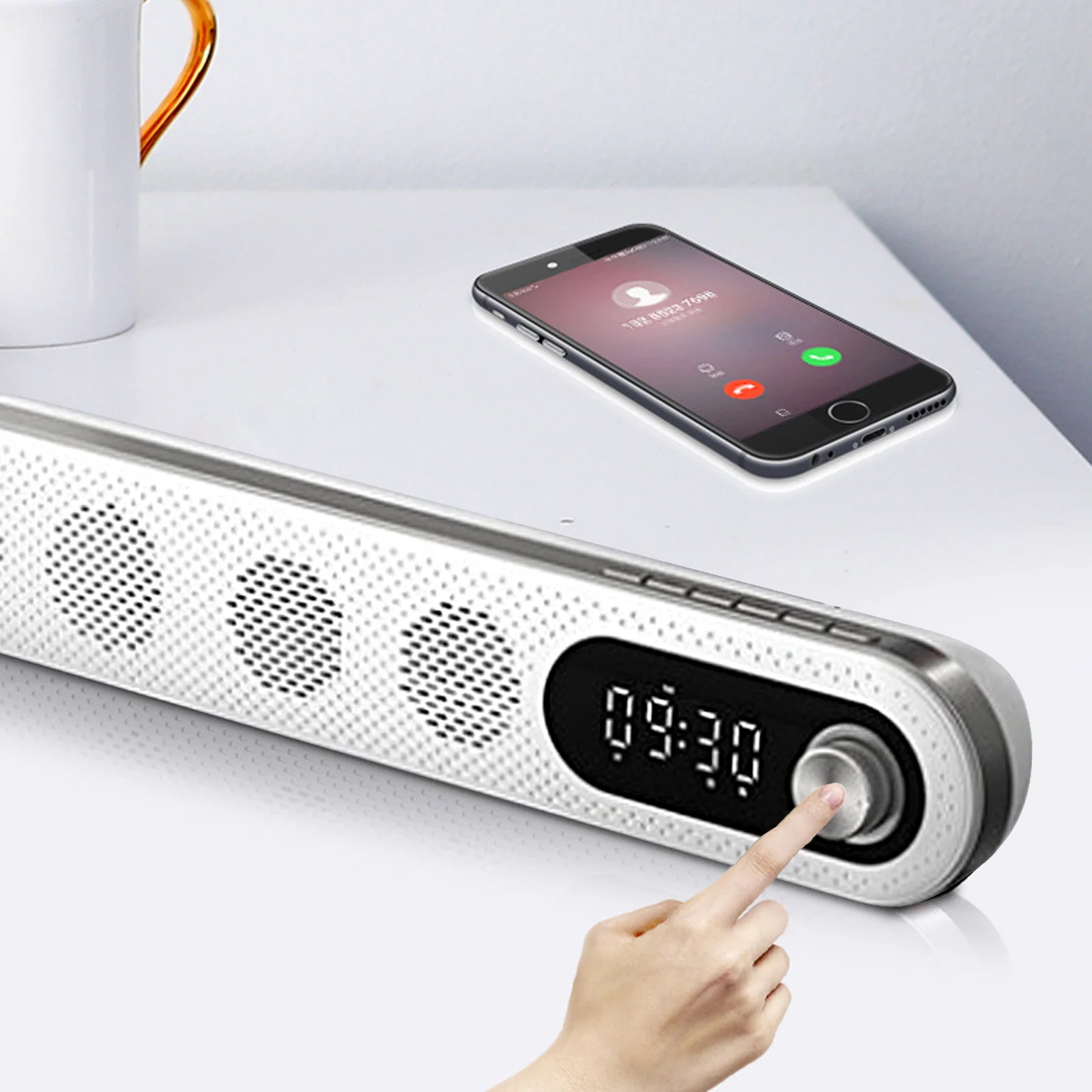 Многофункциональный al беспроводной Bluetooth динамик Gosear Саундбар с ночным