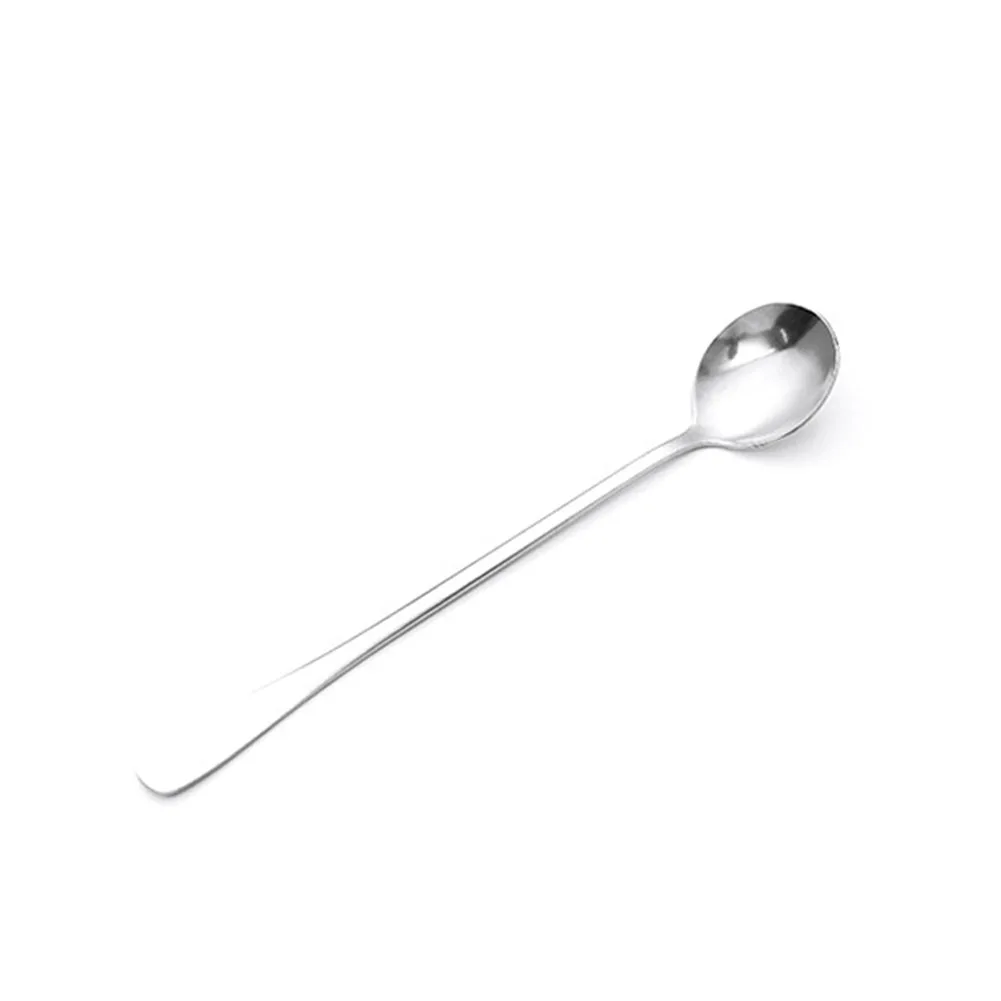 

Spoon Long Handle Stainless Steel Teaspoons Creative For Ice Cream Coffee Soup Tea Cocktail GR5